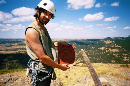 38 Andy with Summit Log